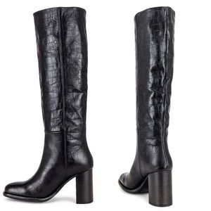 LIKE NEW, free people Grayson Tall Boot in Black Croc
$298